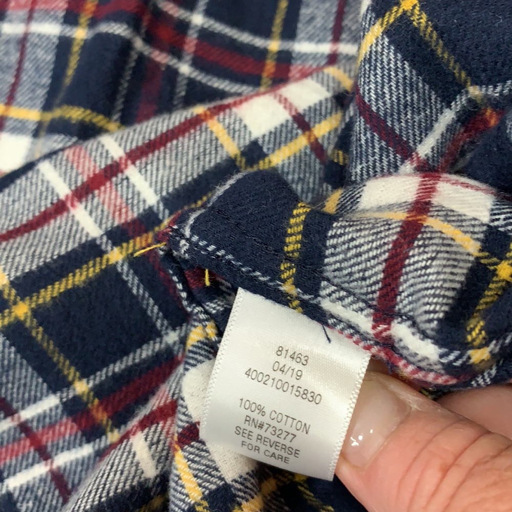 Sz2X Croft & Barrow Soft Flannel Button Down - Picture 8 of 8